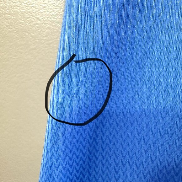 Vanity Fair Vintage 80s Blue Maxi Long Button NightGown - Picture 3 of 7